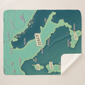 Couverture Sherpa Carte Classique d'Italie (Devant (Horizontal))