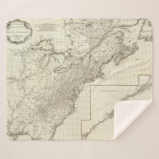 Couverture Sherpa Carte composée du Canada (Devant (Horizontal))