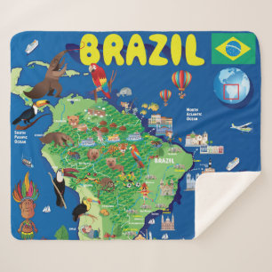 Couverture Sherpa Carte de bande dessinée du Brésil