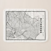 Couverture Sherpa Carte de Brooklyn (Devant (Horizontal))