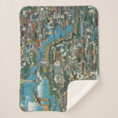 Couverture Sherpa Carte de chutes du Niagara (Devant)