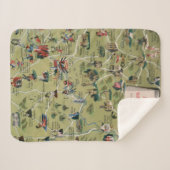 Couverture Sherpa Carte de Dunlop de pays de Shakespeare, Angleterre (Devant (Horizontal))