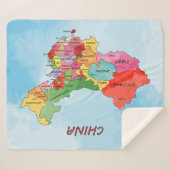 Couverture Sherpa Carte de la Chine (Devant (Horizontal))