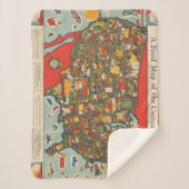 Couverture Sherpa Carte de nourriture des Etats-Unis (Devant)