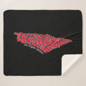 Couverture Sherpa Carte de Palestine remplie de pastèques | Palestin (Devant (Horizontal))