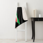 Couverture Sherpa Carte de Palestine Watermelon Symbole de la libert (En situation)