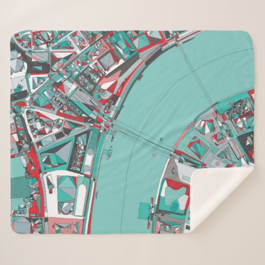 Couverture Sherpa Carte de structure de ville de Londres (Devant (Horizontal))