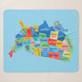 Couverture Sherpa Carte des États-Unis (Devant (Horizontal))