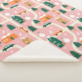 Couverture Sherpa Carte des vacances de Noël Motif (3/4)