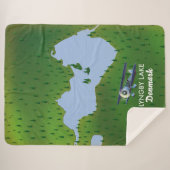 Couverture Sherpa Carte du lac Lyngby Danemark (Devant (Horizontal))