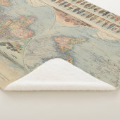 Couverture Sherpa Carte du monde vintage (3/4)