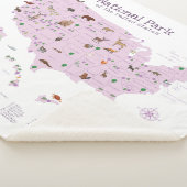 Couverture Sherpa Carte du parc national de l'aventure Cute Nursery  (3/4)