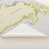 Couverture Sherpa Carte illustrée de Terre-Neuve. (3/4)