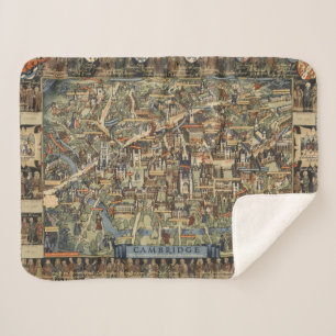 Couverture Sherpa Carte imagée de Cambridge, Angleterre