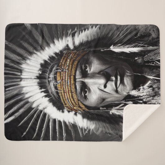 Couverture Sherpa Carte Sherpa Blanket (Devant (Horizontal))