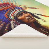 Couverture Sherpa Carte Sherpa Blanket Ojibwe (3/4)