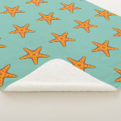 Couverture Sherpa Carton d'Épis orange mignon (3/4)