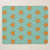 Couverture Sherpa Carton d'Épis orange mignon (Devant (Horizontal))