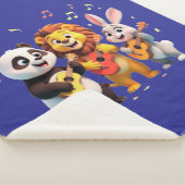 Couverture Sherpa 🎵 Cartoon Animal Music Party – Fun & Cute Musical (3/4)