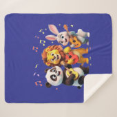 Couverture Sherpa 🎵 Cartoon Animal Music Party – Fun & Cute Musical (Devant (Horizontal))