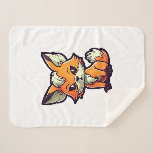 COUVERTURE SHERPA CARTOON FOX (Devant (Horizontal))