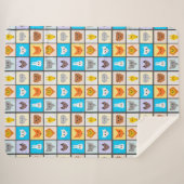 Couverture Sherpa Cartoon Motif animal (Devant (Horizontal))