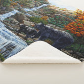 Couverture Sherpa Cascade Mère et Cube Ours Noir (3/4)