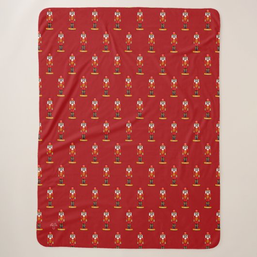 Couverture Sherpa Casse-Noisette Rouge (Devant)