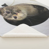 Couverture Sherpa Cat Fleece Blanche (3/4)