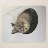 Couverture Sherpa Cat Fleece Blanche (Devant (Horizontal))