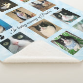 Couverture Sherpa Cat Loss Memorial 12 Photo Sherpa Blanket (3/4)