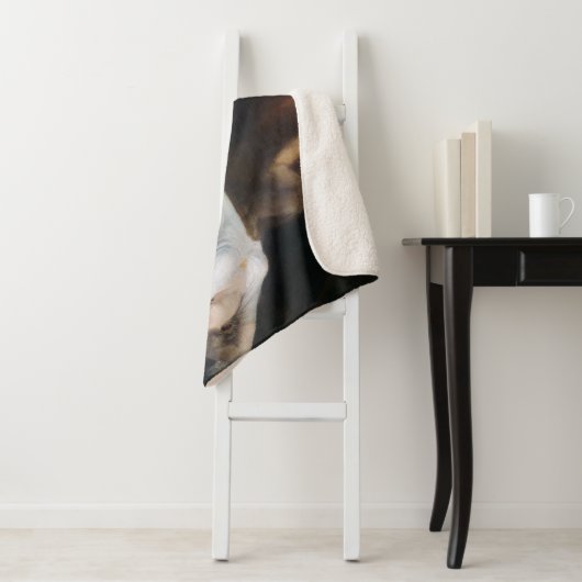 Couverture Sherpa Cauchemar par Henry Fuseli Gothic Macabre Dark Art (En situation)