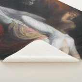 Couverture Sherpa Cauchemar par Henry Fuseli Gothic Macabre Dark Art (3/4)