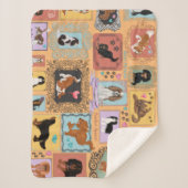 Couverture Sherpa Cavalier King Charles Spaniel Blanche (Devant)