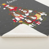 Couverture Sherpa Cavalier King Charles Spaniel Tree Xmas (3/4)