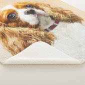 Couverture Sherpa Cavalier Le Roi Charles Spaniel Peinture originale (3/4)
