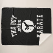 Couverture Sherpa Ce Garçon Fait Un Cadeau Sur Jésus Et Le Costume D (Devant (Horizontal))