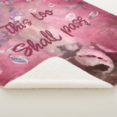 Couverture Sherpa Ce Trop Passe Les Feuilles Abstraits Arbre Rose (3/4)