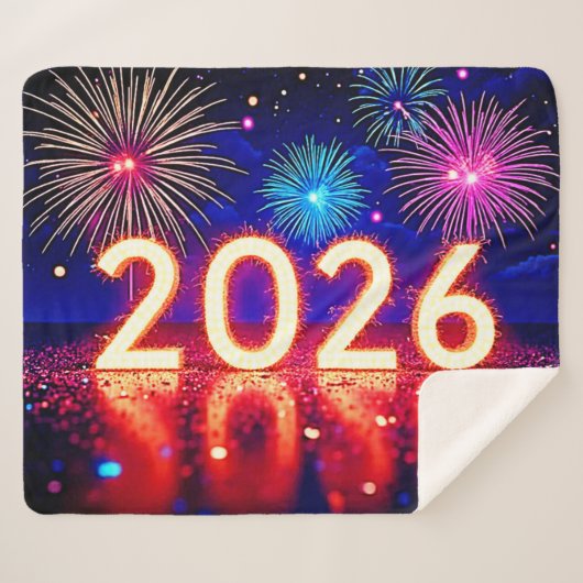 Couverture Sherpa Celebrate 2026: Bright Future Spark Design  (Devant (Horizontal))