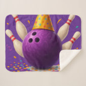 Couverture Sherpa Célébration de fête de bowling 🎳✨ (Devant (Horizontal))