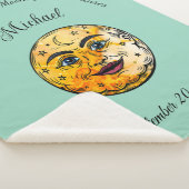 Couverture Sherpa Célébration du Baby shower de la Lune (3/4)