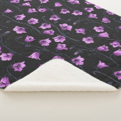 Couverture Sherpa Cellules bleues de minuit, cloches, Bellflowers 2 (3/4)