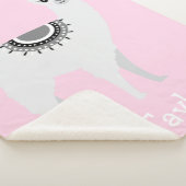 Couverture Sherpa "Cendly Llama Dreams" Blanket Sherpa personnalisée (3/4)