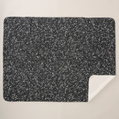 Couverture Sherpa Cendre Noir Pailleté (Devant (Horizontal))