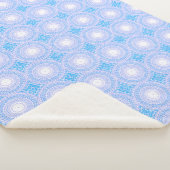 Couverture Sherpa Cercles bleu ciel motif (3/4)