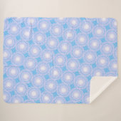 Couverture Sherpa Cercles bleu ciel motif (Devant (Horizontal))