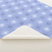 Couverture Sherpa Cercles bleus tourbillonner motif (3/4)
