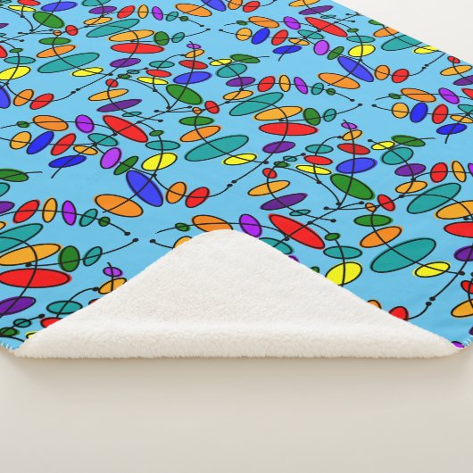 Couverture Sherpa Cercles colorés Abstraits (3/4)