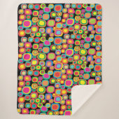 Couverture Sherpa Cercles de couleur Whimsical (Devant)