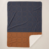 Couverture Sherpa Cercles de marine et de rouille II (Devant)